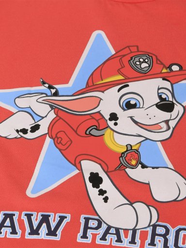 PIJAMA NIÑO PAW PATROL LARGO ROJO - 3