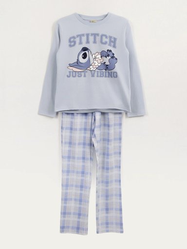 PIJAMA NIÑA DISNEY STITCH ALGODÓN - 1