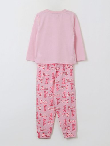 PIJAMA NIÑA BARBIE LARGO ROSADO - 2