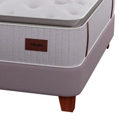 CAMA EUROPEA FLEX HERITAGE BOX 2 PLAZAS + RESPALDO TUBULAR - 3