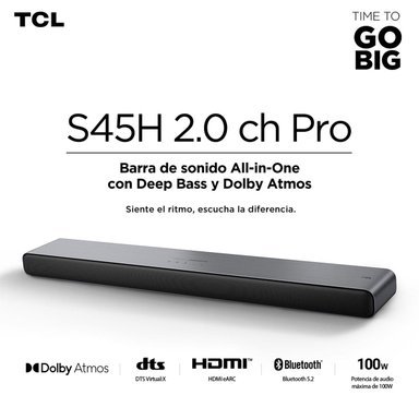 SOUNDBAR BLUETOOTH TCL S45H - 1