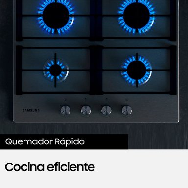 ENCIMERA GAS LICUADO SAMSUNG 4 QUEMADORES NA64D3010AS/ZS - 3
