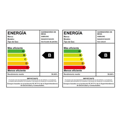ENCIMERA GAS LICUADO SAMSUNG 4 QUEMADORES NA64D3010AS/ZS - 6