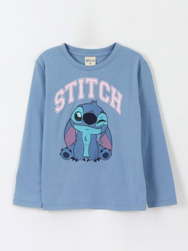 POLERA MANGA LARGA NIÑA DISNEY STITCH - 1