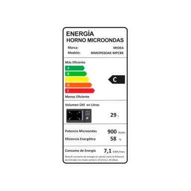 MICROONDAS MIDEA 29 LT MMOP03OAE-MPCBK - 8