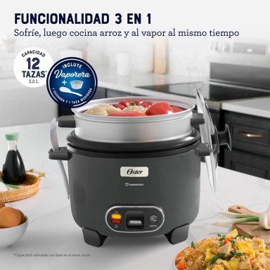 ARROCERA OSTER SOFRÍE COCINA VAPORIZA 2.2 LT CKSTRC12DFSKE-052 - 5