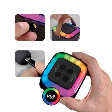 PARLANTE BLUETOOTH MLAB KARAOKE MY LIL FIRST SINGER BLACK 9390 - 2