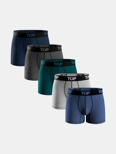 PACK X5 BÓXER HOMBRE TOP ALGODÓN  - 1