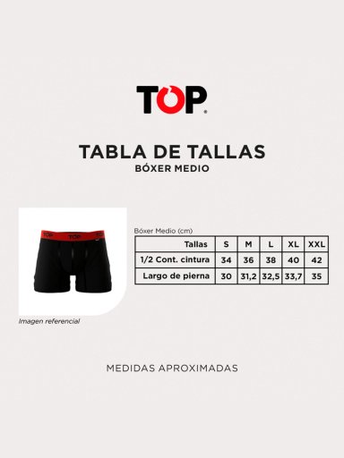PACK X5 BÓXER HOMBRE TOP ALGODÓN  - 7