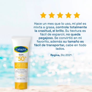 PROTECTOR SOLAR FACIAL CETAPHIL FACIAL OIL CONTROL SPF50+ 50 ML - 3