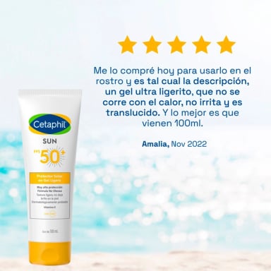 PROTECTOR SOLAR CETAPHIL GEL LIGERO FPS50+ SUN 100 ML - 4