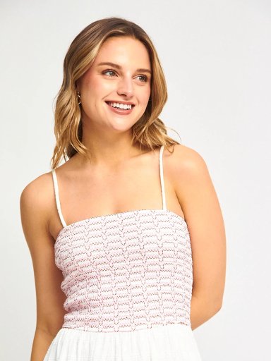 VESTIDO MUJER INDEX ALGODÓN LARGO PANAL BICOLOR - 4