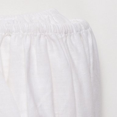 FALDÓN MAISON LINETT ELASTICADO LINO 1.5 PLAZAS BLANCO - 2