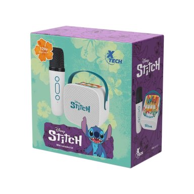 PARLANTE XTECH KARAOKE PORTÁTIL STITCH BLUETOOTH - 11