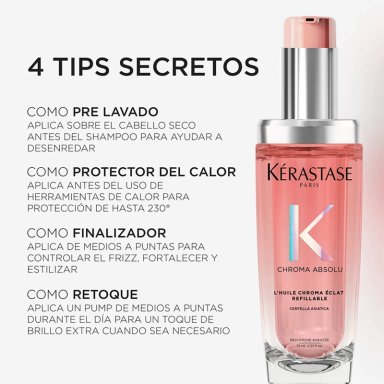 ACEITE REPARADOR KÉRASTASE CHROMA ABSOLU ÉCLAT RACIANCE 75 ML - 9
