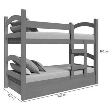 CAMAROTE DECOCASA TRENTO 1 PLAZA + CAMA AUX - 6