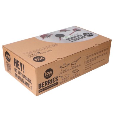 BATERÍA DE COCINA KITCHENWARE BERRIES CERÁMICA 7 PZS BURDEO - 11