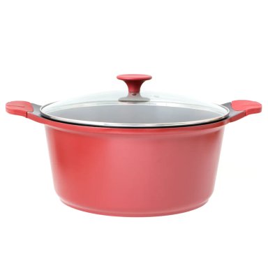 BATERÍA DE COCINA KITCHENWARE BERRIES CERÁMICA 7 PZS BURDEO - 4