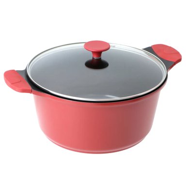 BATERÍA DE COCINA KITCHENWARE BERRIES CERÁMICA 7 PZS BURDEO - 5