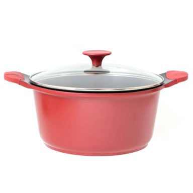 BATERÍA DE COCINA KITCHENWARE BERRIES CERÁMICA 7 PZS BURDEO - 6