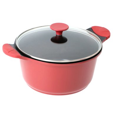 BATERÍA DE COCINA KITCHENWARE BERRIES CERÁMICA 7 PZS BURDEO - 7
