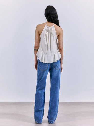 BLUSA MUJER SFERA SIN MANGAS HALTER - 6