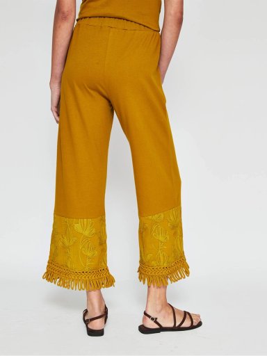 PANTALÓN MUJER SFERA ALGODÓN BORDADO - 2