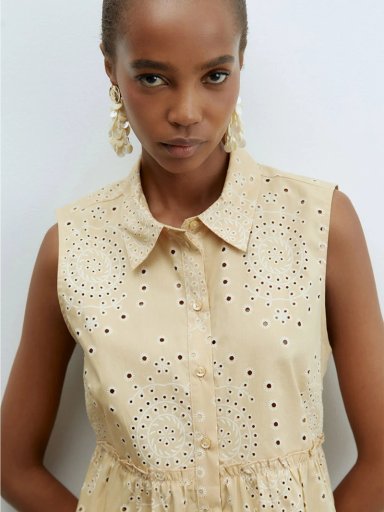 BLUSA MUJER SFERA ALGODÓN SIN MANGAS - 4