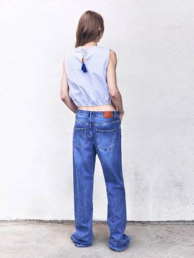 BLUSA MUJER SFERA ALGODÓN RAYAS - 5