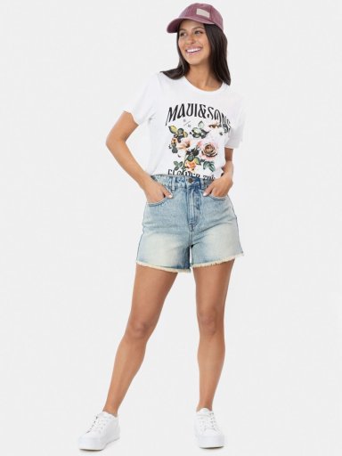 SHORT MUJER MAUI AND SONS ALGODÓN DENIM - 1