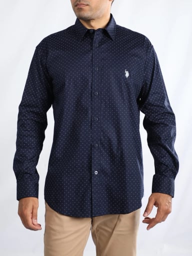 CAMISA HOMBRE US POLO ASSN ALGODÓN MANGA LARGA - 1