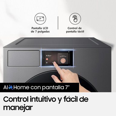 SECADORA DE ROPA BOMBA DE CALOR SAMSUNG DV90F17CDS BE SPOKE 17KG GRIS - 7