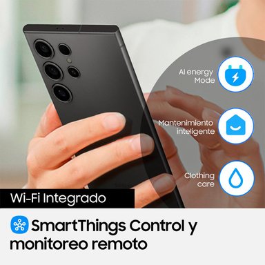 SECADORA DE ROPA BOMBA DE CALOR SAMSUNG DV90F17CDS BE SPOKE 17KG GRIS - 10