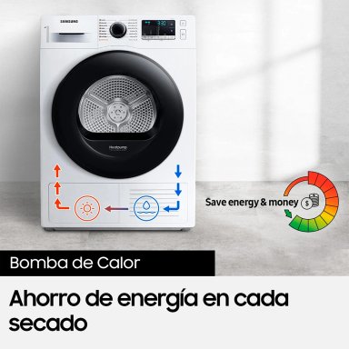 SECADORA DE ROPA SAMSUNG BOMBA DE CALOR 9KG SMARTTHINGS DV90CGC2A0AEZS - 7
