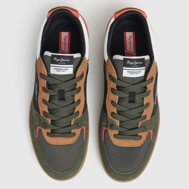 ZAPATILLAS HOMBRE PEPE JEANS  VERDE KORE SKATE - 3