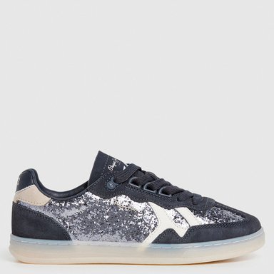 ZAPATILLAS MUJER PEPE JEANS CASUALES NEGRO BALL GLITTER - 1