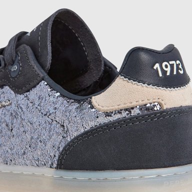 ZAPATILLAS MUJER PEPE JEANS CASUALES NEGRO BALL GLITTER - 6