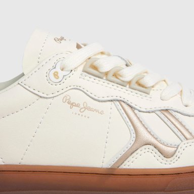 ZAPATILLAS MUJER PEPE JEANS CASUALES BLANCO BALL BASIC - 5