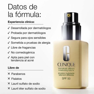 LOCIÓN HIDRATANTE CLINIQUE DRAMATICALLY DIFFERENT MOISTURIZING LOTION+ BROAD SPECTRUM SPF50 75 ML - 6