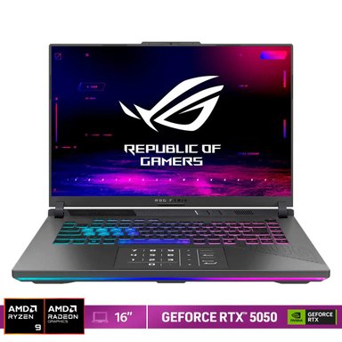 NOTEBOOK GAMER ASUS ROG STRIX G16 G614PH-S5052W AMD RYZEN 9 16GB RAM 512GB SSD NVIDIA RTX 5050 16” - 1