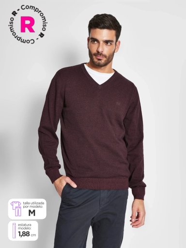SWEATER HOMBRE REGATTA ALGODÓN CUELLO EN V - 1