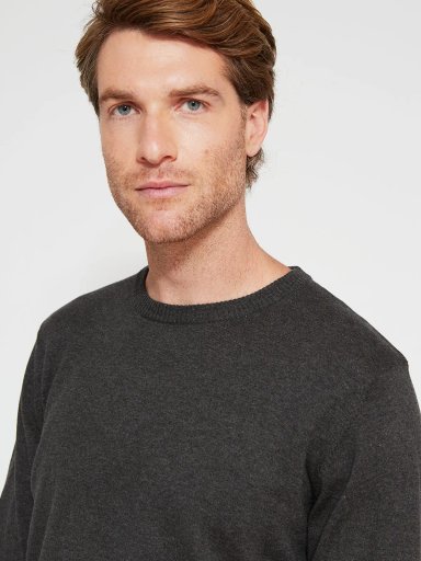 SWEATER HOMBRE KENNETH STEVENS ALGODÓN CUELLO REDONDO BÁSICO - 3