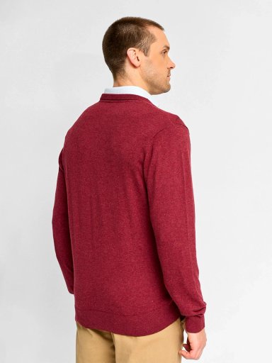 SWEATER HOMBRE KENNETH STEVENS ALGODÓN CUELLO EN V BÁSICO - 2