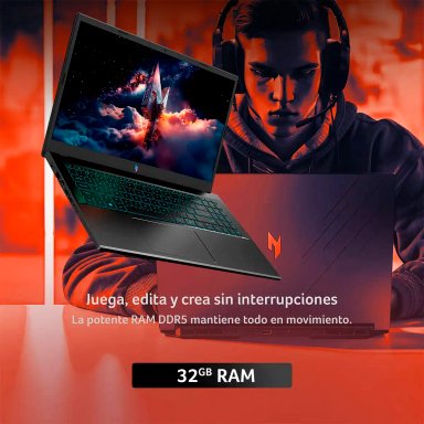NOTEBOOK ACER GAMER NITRO 5 ANV15-52-96J3-1 INTEL CORE I9 32GB RAM 1TB SSD NVIDIA RTX5060 15.6 - 3