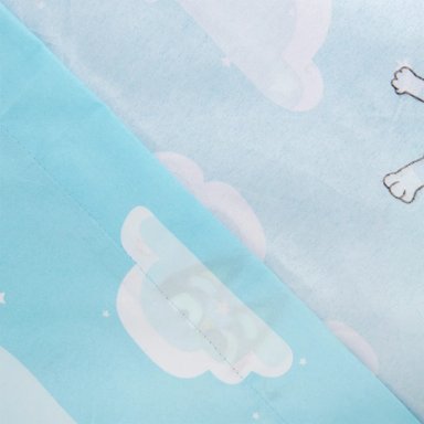 JUEGO DE SÁBANAS BLUEY NUBES 1.5 PLAZAS - 2