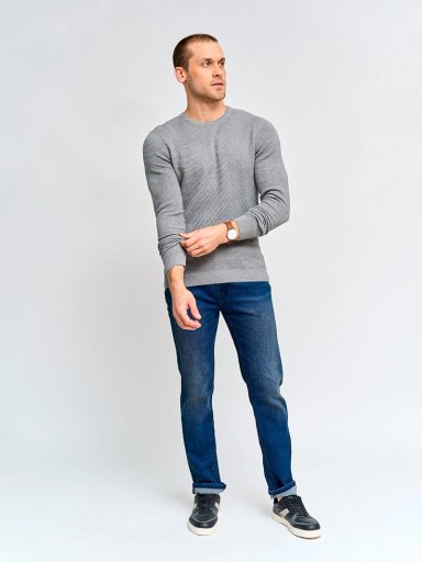 SWEATER HOMBRE MARQUIS ALGODÓN CUELLO REDONDO TEXTURADO - 4
