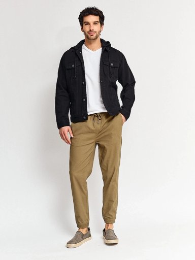PANTALÓN HOMBRE ROBERT LEWIS ALGODÓN JOGGER BÁSICO - 4