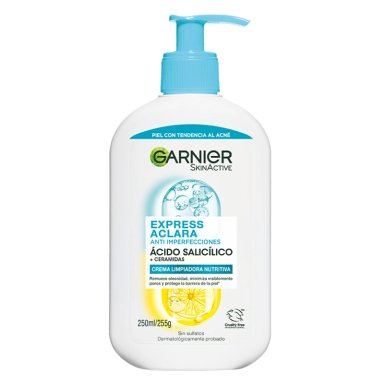 LIMPIADOR FACIAL GARNIER EXPRESS ACLARA ANTI IMPERFECCIONES 250 ML - 1