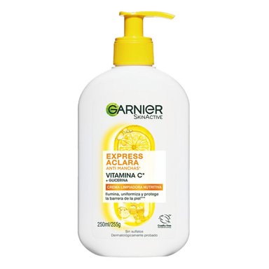 LIMPIADOR FACIAL GARNIER EXPRESS ACLARA ANTI MANCHAS 250 ML - 1