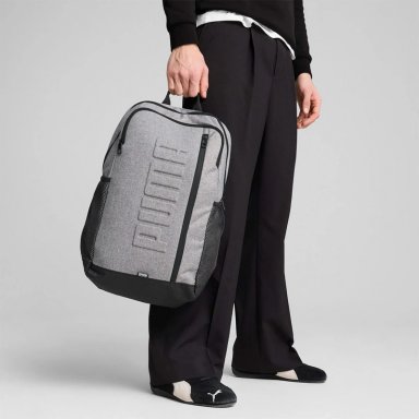 MOCHILA DEPORTIVA PUMA S HEATHER GRIS - 4